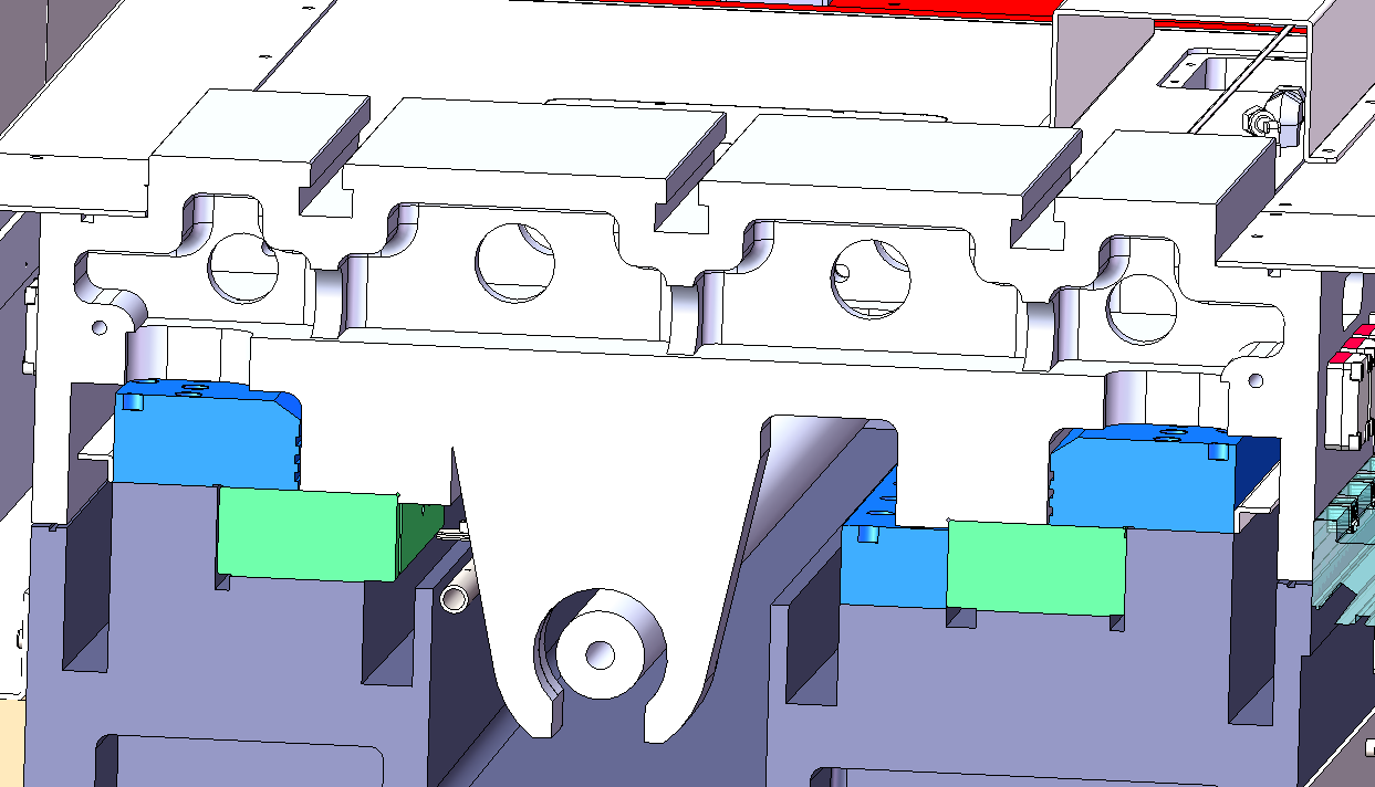 Hydrostatic guide rail module